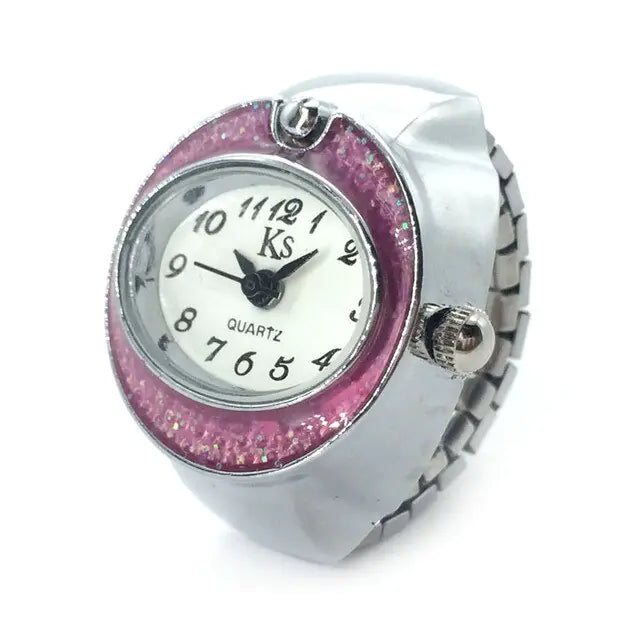 Vintage Punk Elastic Quartz Watch Ring