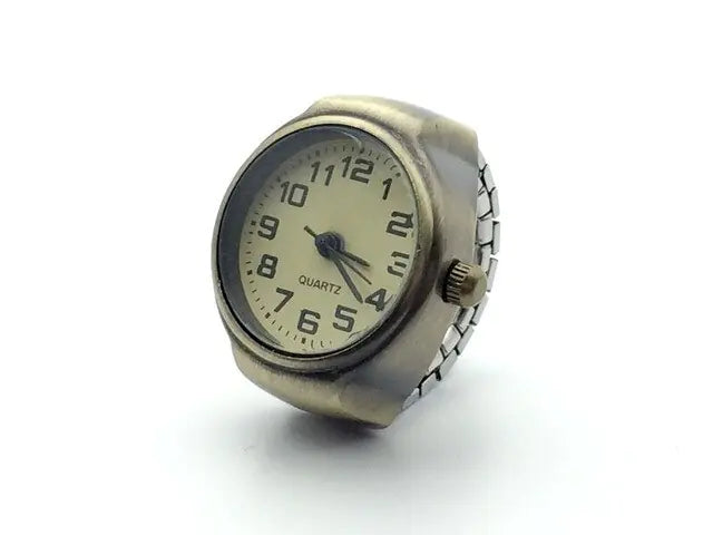 Vintage Punk Elastic Quartz Watch Ring