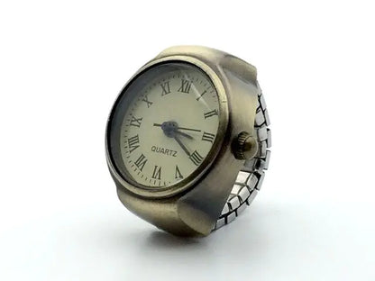 Vintage Punk Elastic Quartz Watch Ring