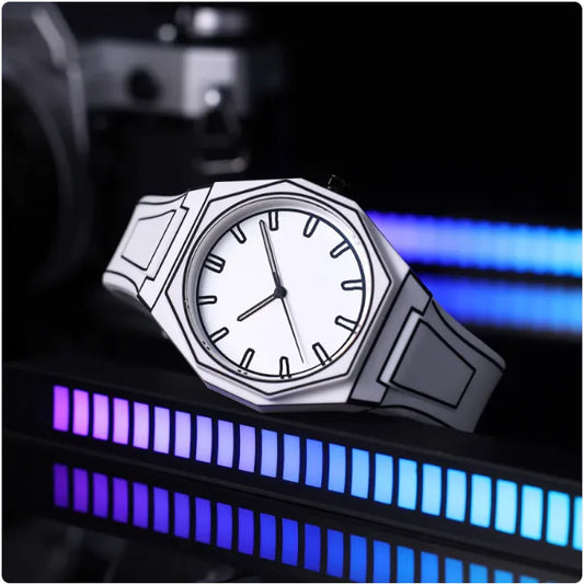 Silicone Strap Waterproof Watch