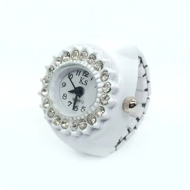 Vintage Punk Elastic Quartz Watch Ring